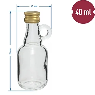 Galonflaska 40ml med skruvkork - 10st. – photo 4