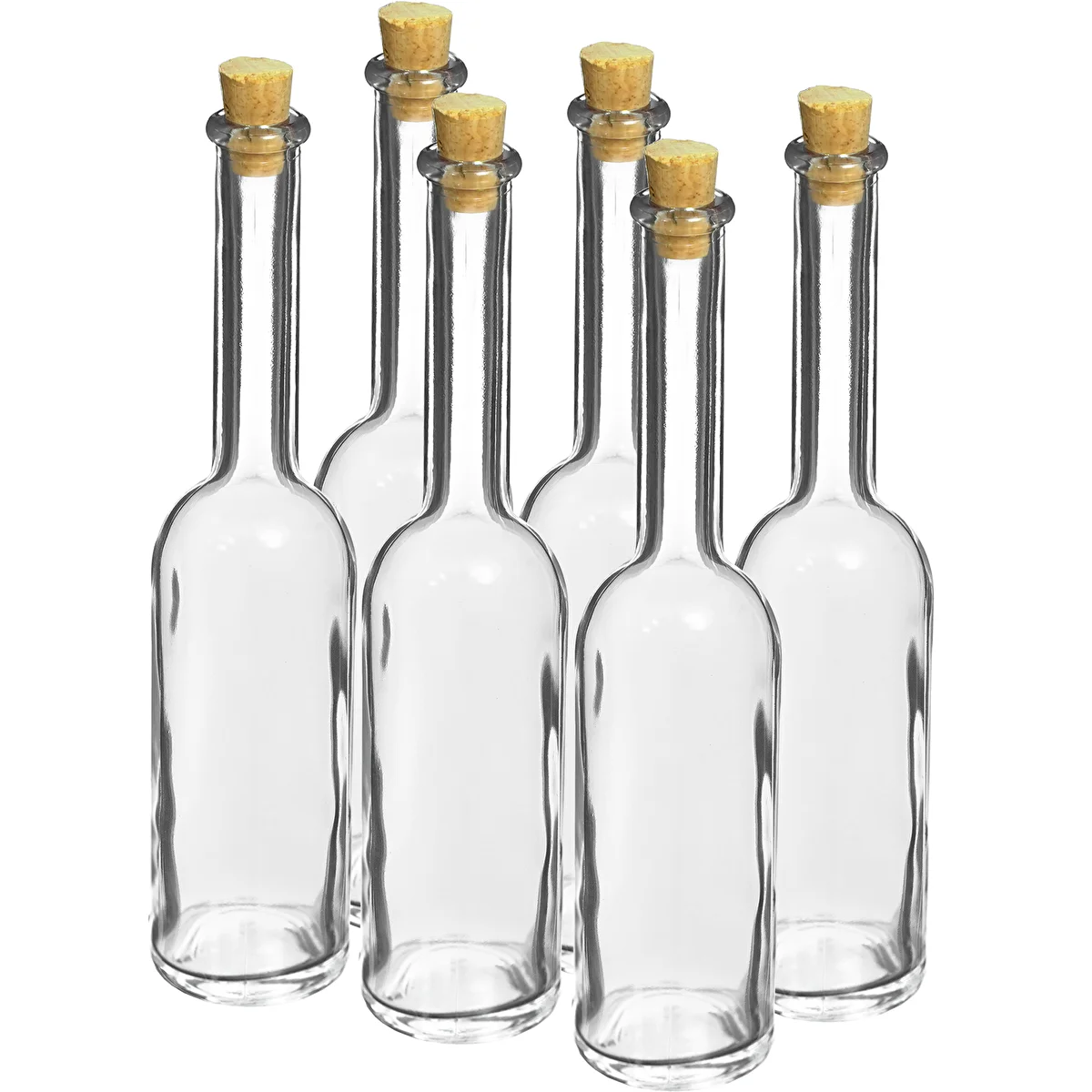 Flaska för likör 100 ml 6 st.+ 6 korkar