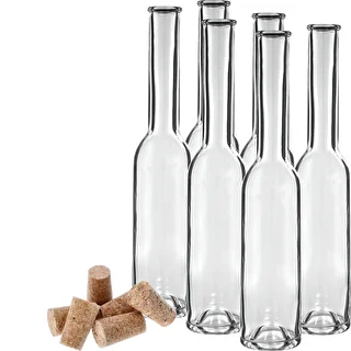 Flaska för likör 200 ml 6 st.+ 6 korkar 23/18 – photo 3