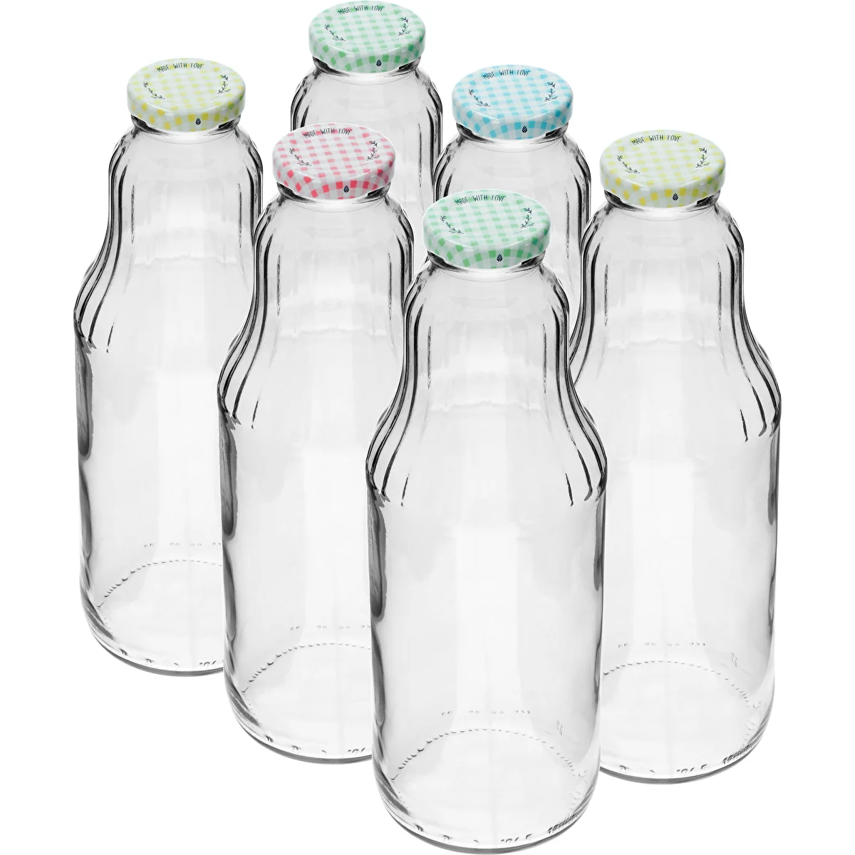Flaska för juice 1 L med twist-off lock - fi 43