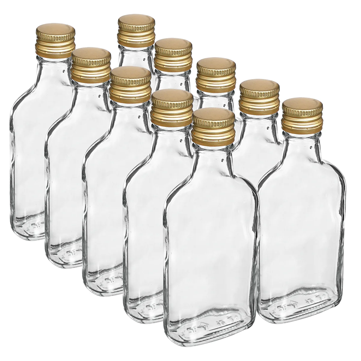Flaska för likörer fickplunta med skruvlock 200 ml 10 st