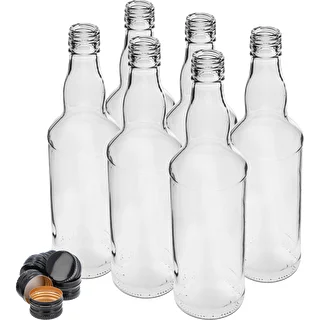 Flaska 500 ml för vodka, med svart skruvkapsyl, 6 st. – photo 2