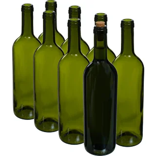 Olivgrön vinflaska 0,75 L - förpackning med 8 st. – photo 2