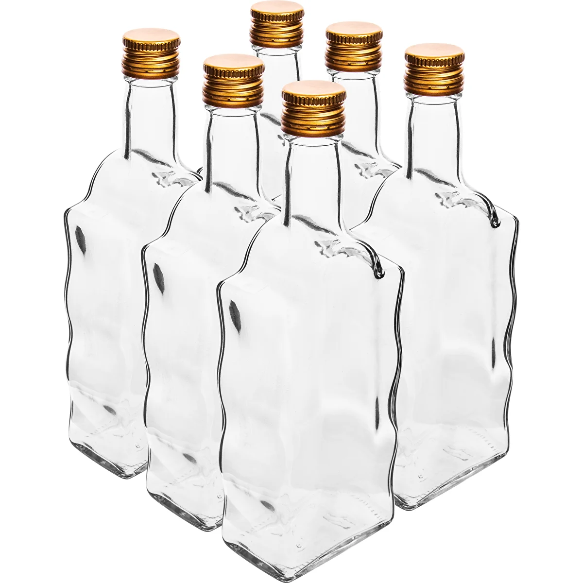 Klosterflaska 500 ml, med skruvlock, vit - 6 st.