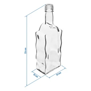 Klosterflaska 500 ml, med skruvlock, vit - 6 st. – photo 4
