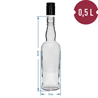 Kaptenflaska 500 ml med skruvkork - 6 st – photo 5