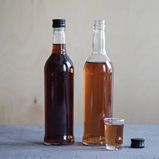 Flaska 500 ml Smal, med svart skruvkapsyl, för vodka, 6 st. – photo 9
