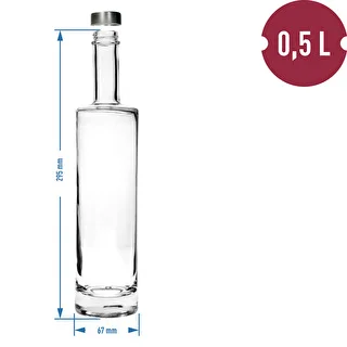 Tidlös flaska 500 ml med skruvkork, 1 st. – photo 4