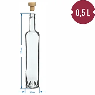 Flaska Marina 500 ml med kork, 1 st – photo 4