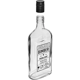 Plunta 500 ml med skruvkork, tryck ”Bimber PRL”, 1 st. – photo 3