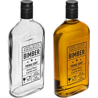 Plunta 500 ml med skruvkork, tryck ”Bimber PRL”, 1 st. – photo 4