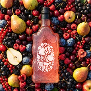 Flaska Klasztorna 500 ml med skruvkork och tryck ”Frukter”, mönster 1 – photo 6