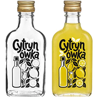 Plunta 200 ml med skruvkork och tryck ”Cytrynówka”, motiv 1 – photo 2