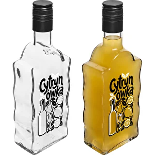 Klasztorna-flaska 500 ml med skruvkapsyl och tryck ”Cytrynówka”, motiv 1 – photo 4