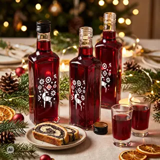 Flaska Receptura, 250 ml med skruvkork – Julren – photo 6