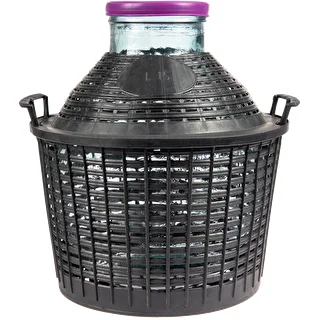 Vinkärl 15 L med bred hals i plastkorg – photo 1