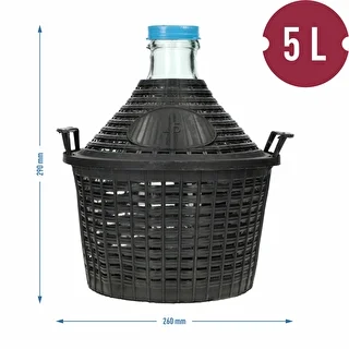 Vinballong 5L i plastkorg – photo 6