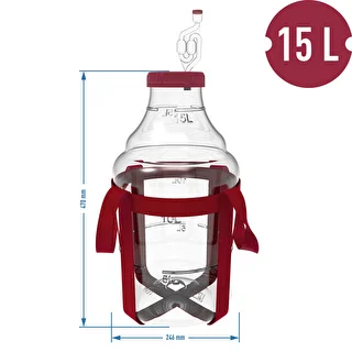 Lätt, okrossbart vinkärl med bärremmar, 15 L – photo 6