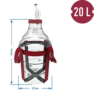Lätt, okrossbart vinkärl med bärremmar, 20 L – photo 6