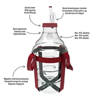 Lätt, okrossbart vinkärl med bärremmar, 20 L – photo 4