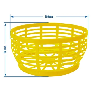 Plastkorg för Dam 5L, gul – photo 4