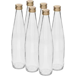 Klubowa-flaska 500 ml med guldfärgad skruvkapsyl, set om 6 st. – photo 1