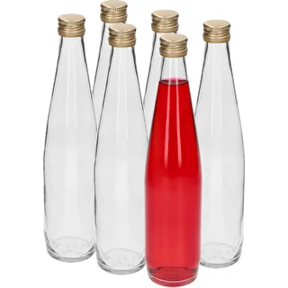 Klubowa-flaska 500 ml med guldfärgad skruvkapsyl, set om 6 st. – photo 3