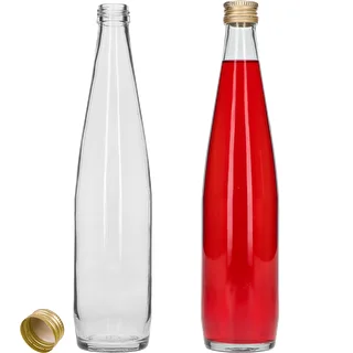 Klubowa-flaska 500 ml med guldfärgad skruvkapsyl, set om 6 st. – photo 4