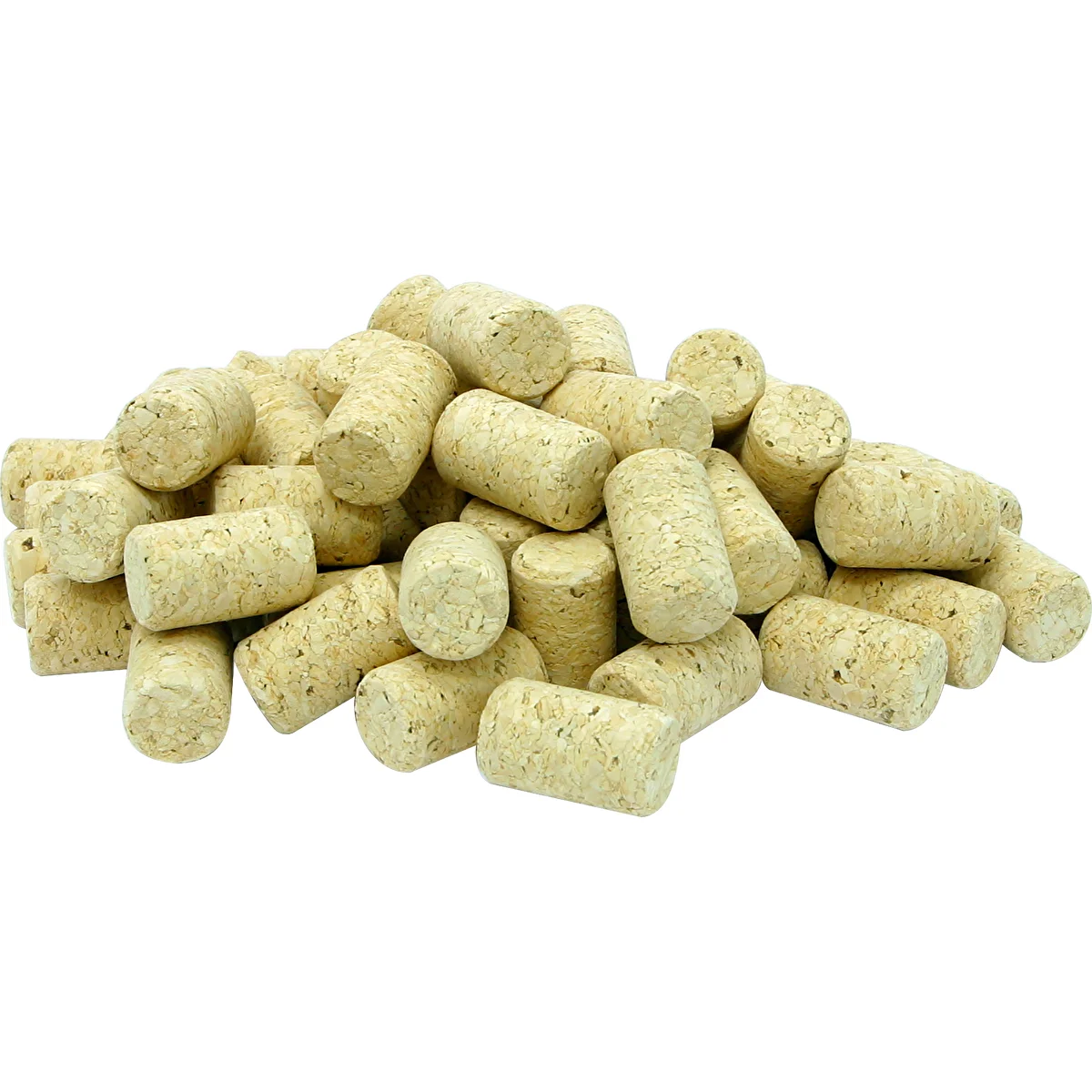 Agglomererad kork, cylindrisk d.24x38 mm. - 20 st.