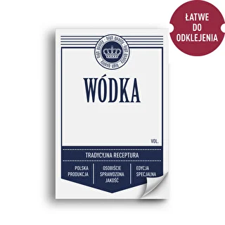 Självhäftande etiketter 60x90 mm för flaskor, vodka, vita, 20 st. – photo 2