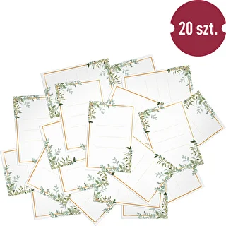 Självhäftande etiketter 60 x 90 mm för flaskor, burkar, presenter med blommönster - 20 st. – photo 3
