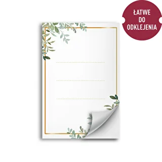 Självhäftande etiketter 60 x 90 mm för flaskor, burkar, presenter med blommönster - 20 st. – photo 2