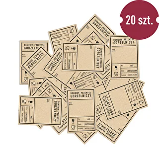 Självhäftande etiketter 60x90 mm för flaskor, vodka, PRL, 20 st. – photo 3