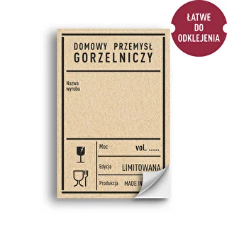 Självhäftande etiketter 60x90 mm för flaskor, vodka, PRL, 20 st. – photo 2