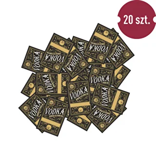 Självhäftande etiketter 60x90 mm för flaskor, vodka, svarta, 20 st. – photo 3