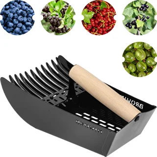 Bärplockare för små frukter, metall svart – photo 2