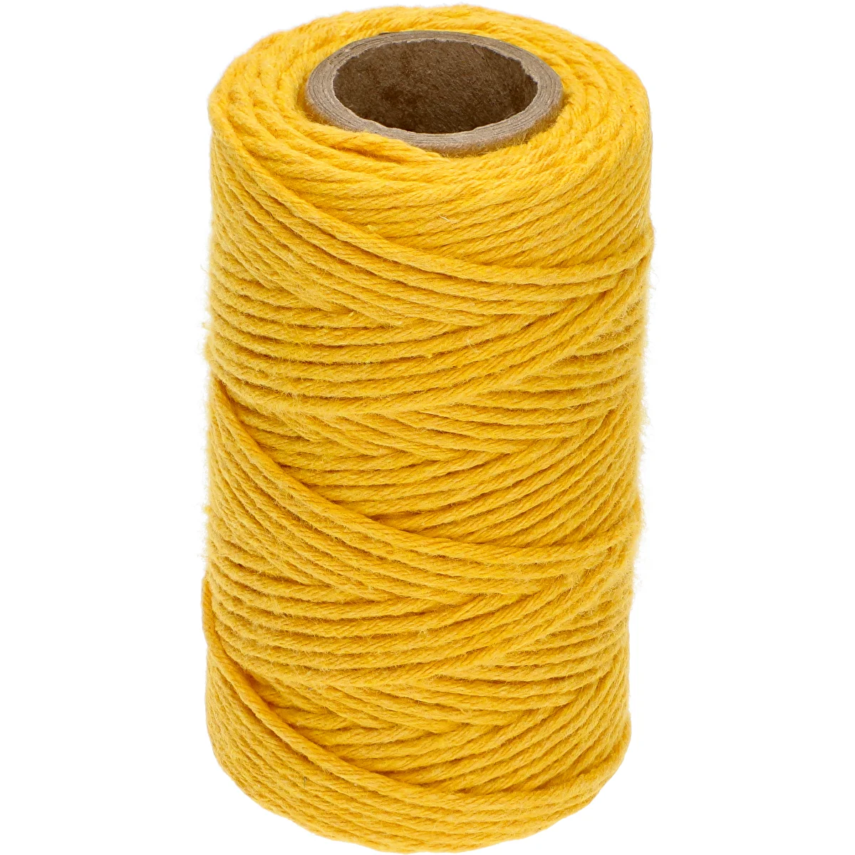 Gult bomullssnöre 2 mm/55 m/100 g