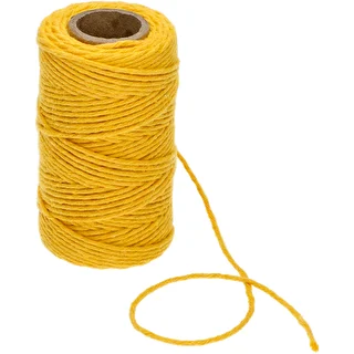 Gult bomullssnöre 2 mm/55 m/100 g – photo 3