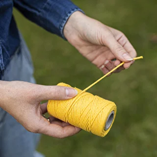 Gult bomullssnöre 2 mm/55 m/100 g – photo 6