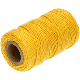 Gult bomullssnöre 2 mm/55 m/100 g – photo 2