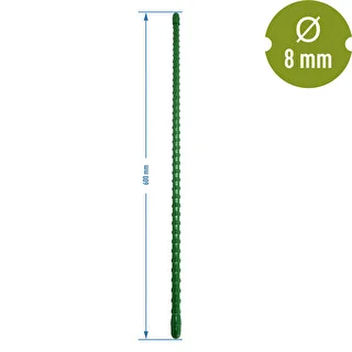 Belagd stålstång PE 0,6 m x 8 mm – photo 2