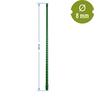 Belagd stålstång PE 1m x 8mm – photo 2