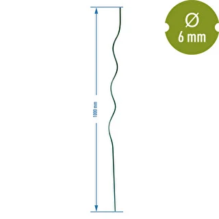 Spiralformad stålpinne 1m x 6mm – photo 2