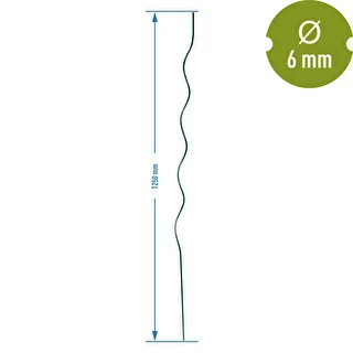 Spiralformad stålpinne 1,25m x 6mm – photo 2
