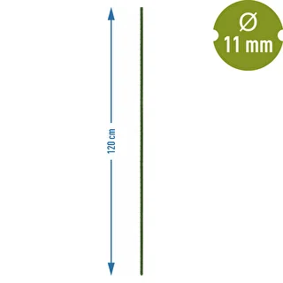 Trädgårdsstöd Bioogród – belagda stålstänger, 1,2 m, fi 11 mm, 10 st. – photo 3