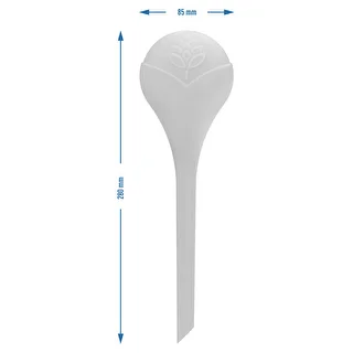 Bevattningskulor för växter, vita halvgenomskinliga, 400 ml, 4 st. – photo 5