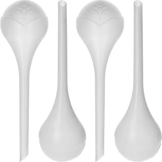 Bevattningskulor för växter, vita halvgenomskinliga, 400 ml, 4 st. – photo 1