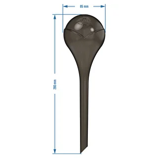 Bevattningskulor för växter, svarta transparenta, 400 ml, 4 st. – photo 5