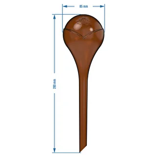 Bevattningskulor för växter, bärnstensfärgade genomskinliga, 400 ml, 2 st. – photo 5