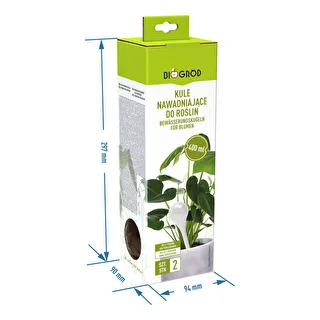 Bevattningskulor för växter, bärnstensfärgade genomskinliga, 400 ml, 2 st. – photo 6